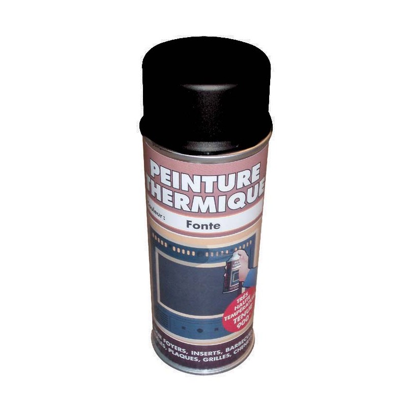 BOMBE PEINTURE NOIR MAT POUR ACIER 2MM NOIR MAT