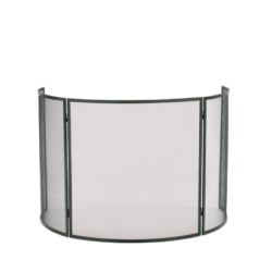 HAARDSCHERM AFGEROND ZWART...