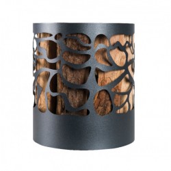 ZWARTE HOUTEN MAND OP...