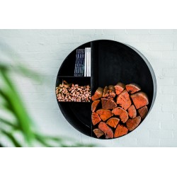 MURAAL HOUTREK ZWART 95X40cm