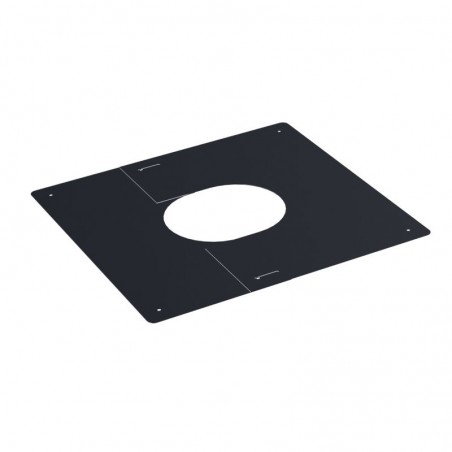 Plaque De Propreté Sous Rampant Modinox PTR30 530x400mm - Noir Galva D130