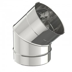 BOCHT 45° INOX EW 316-6/10...