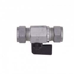 KOGELKRAAN INOX 1/4 RONDJE...