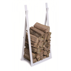 réserve à bois Tipi blanc...